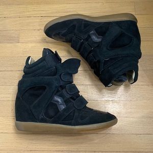 Isabel Marant BEKETT LEATHER SNEAKERS Size Eu 40 black